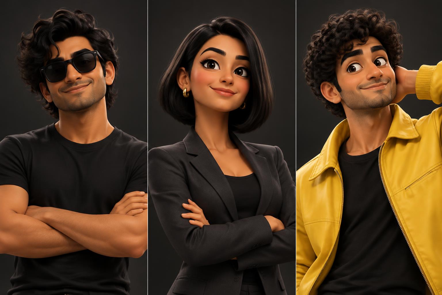 Original animated character representing Founder & Creative Lead